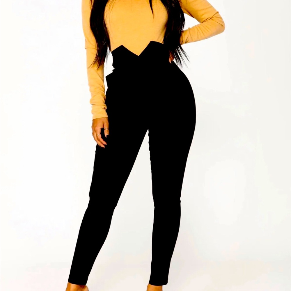 High waist pants- black size XS
